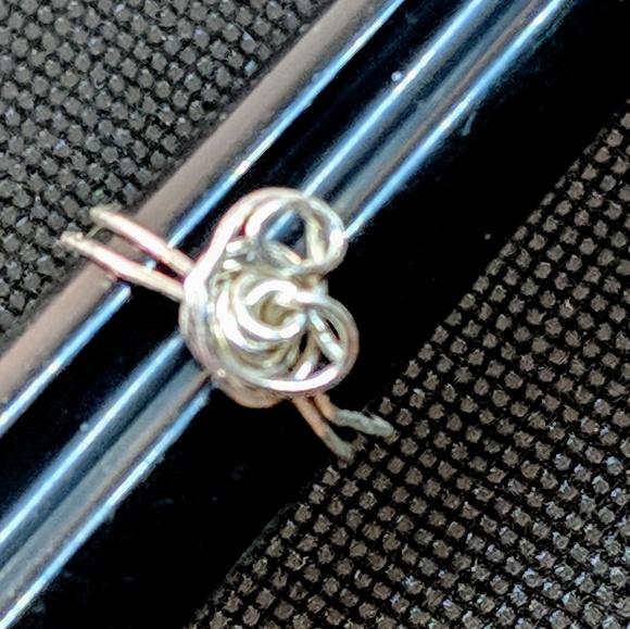 Handcrafted Sterling Silver Knot Ring Size 6.5 - Picture 5 of 8